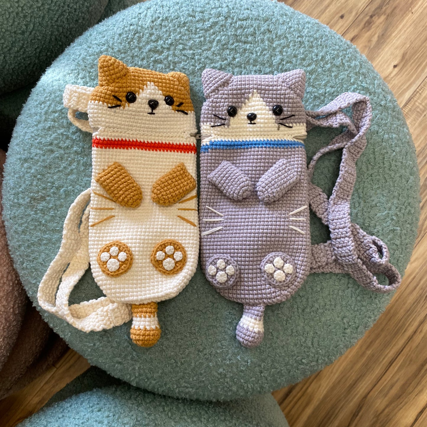 Crochet Cat Chest Bag