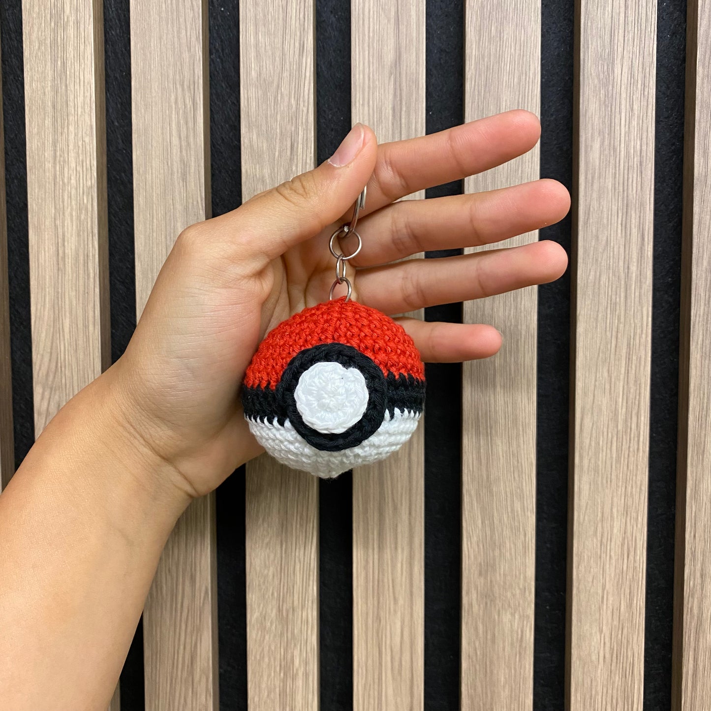 Red Pokeball Keychain