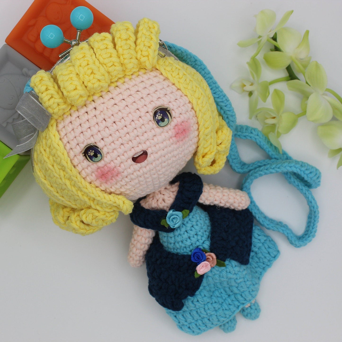 Unique Princess Crochet Toddler Purse P21