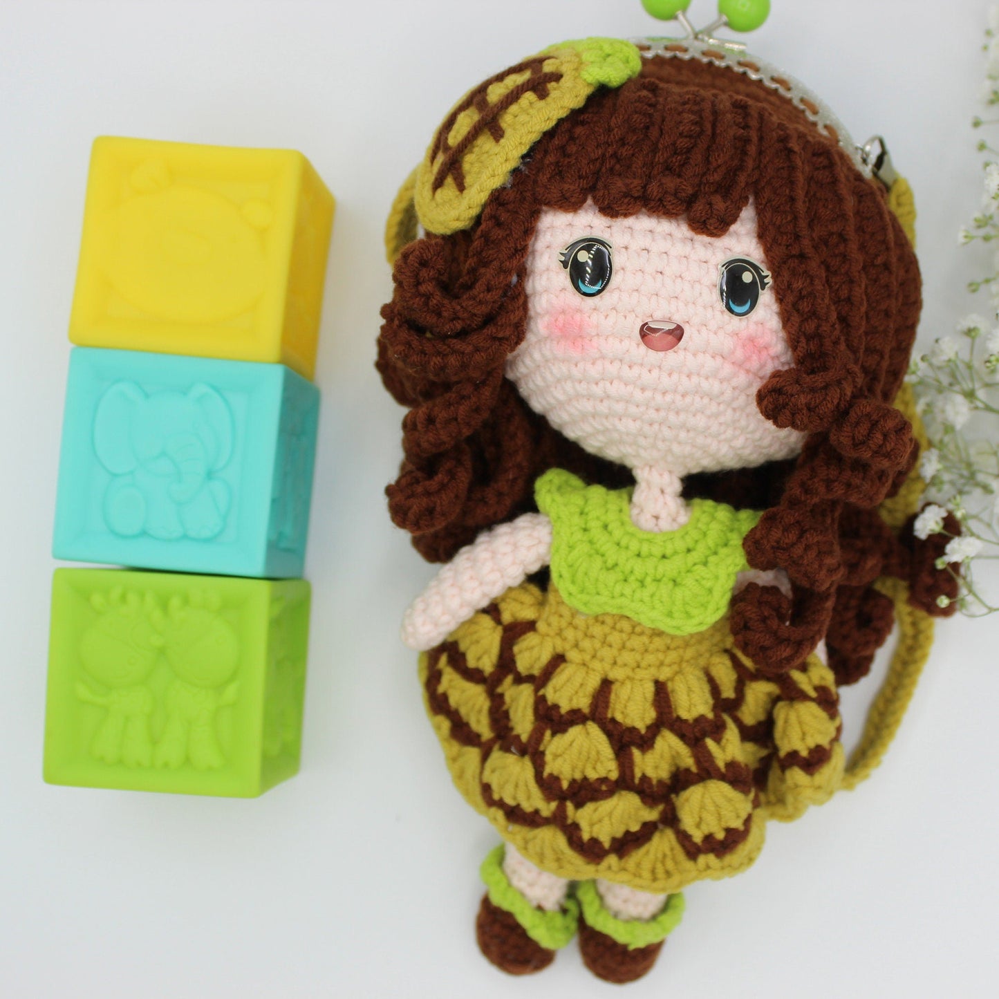 Pineapple Princess Crochet Toddler Purse P8