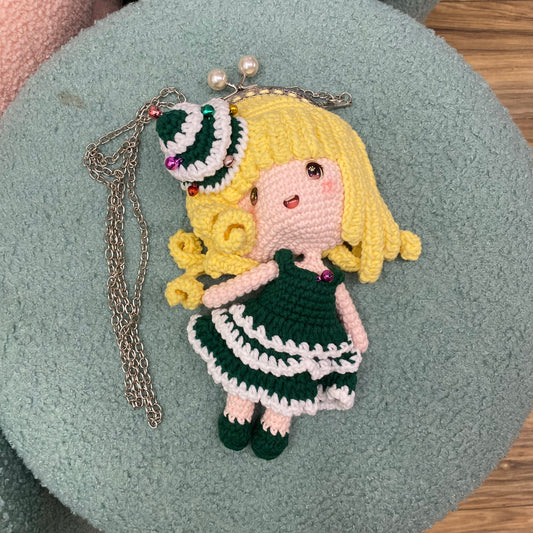 Christmas Princess Crochet Toddler Purse