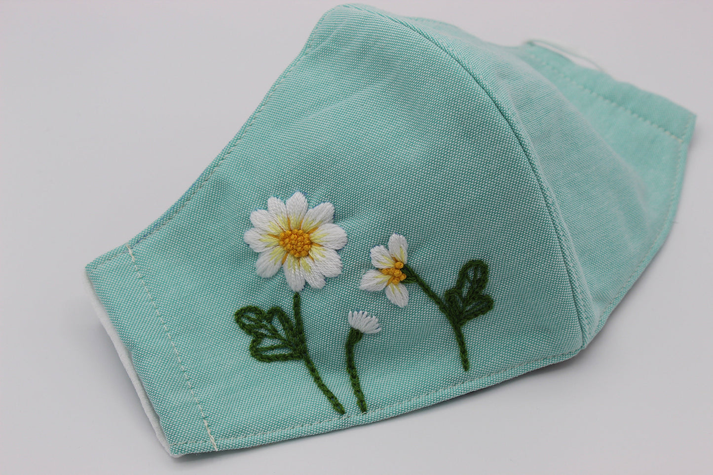 Flower Handmade Embroidery Face Mask