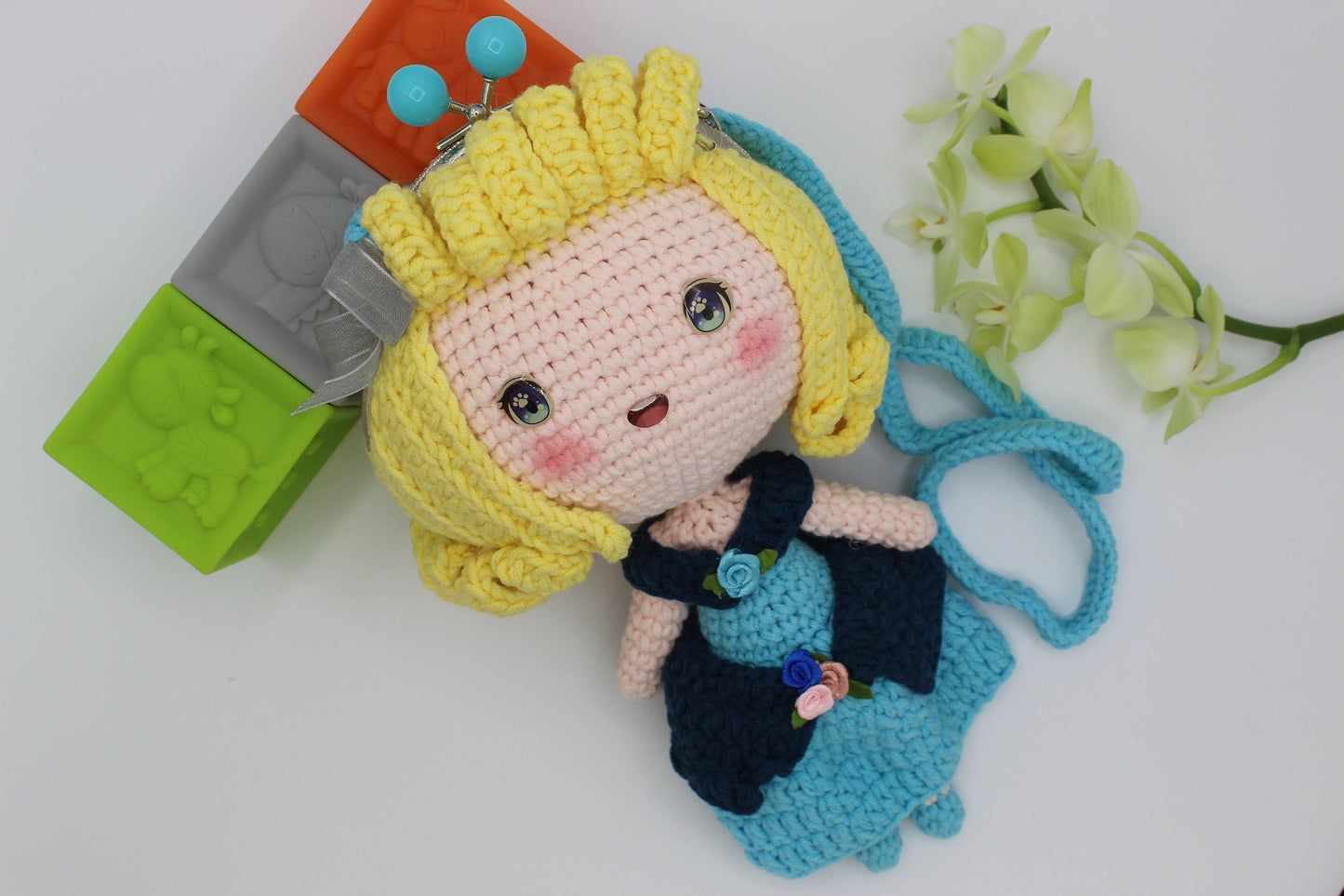 Unique Princess Crochet Toddler Purse P21