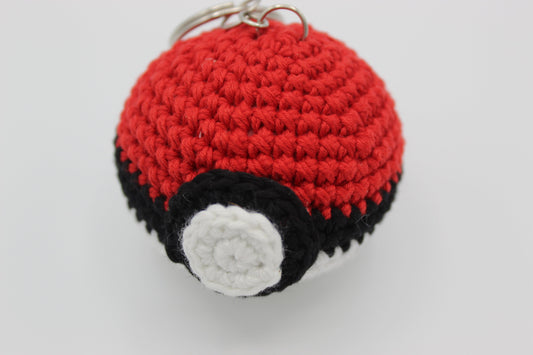 Red Pokeball Keychain