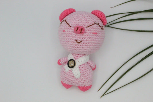 Pink Pig Crochet Amigurumi