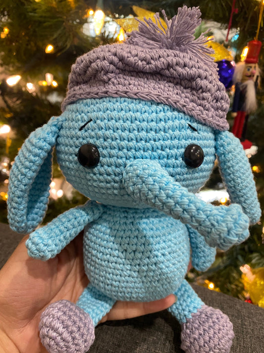 Blue Elephant Crochet