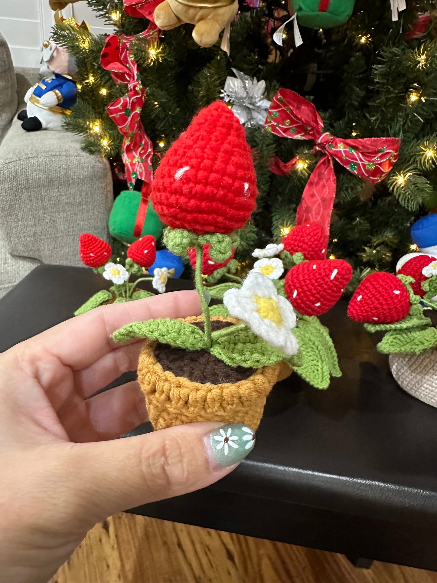 Crochet Strawberry Plant