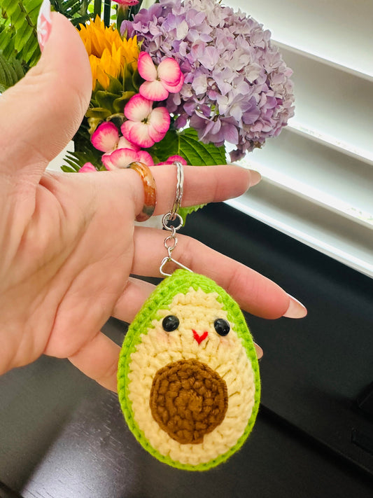 Cute Avocado Keychain