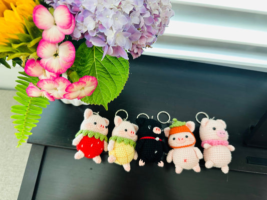 Set Of 5 Crochet Amigurumi